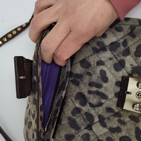 Used 3.1 Phillip Lim bag in cat print and brown leather - Picture 2 of 11